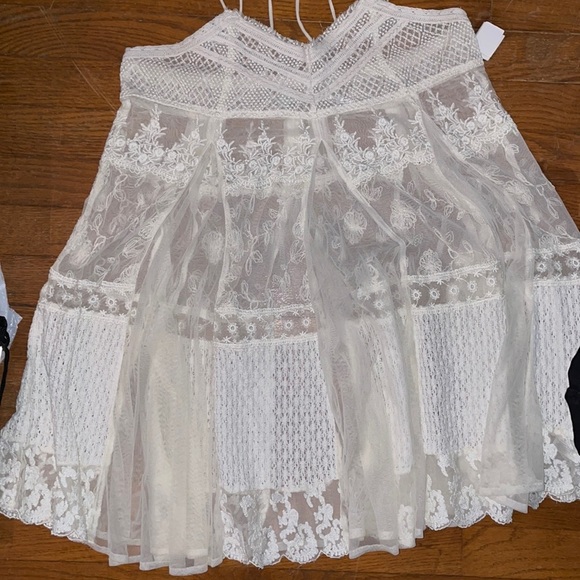 Kimchi Blue Dresses & Skirts - sexy lace bachelorette bride low mini dress sexy vacation baecation trip